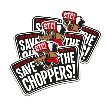 Save The Choppers! – Sticker-Set Wolf